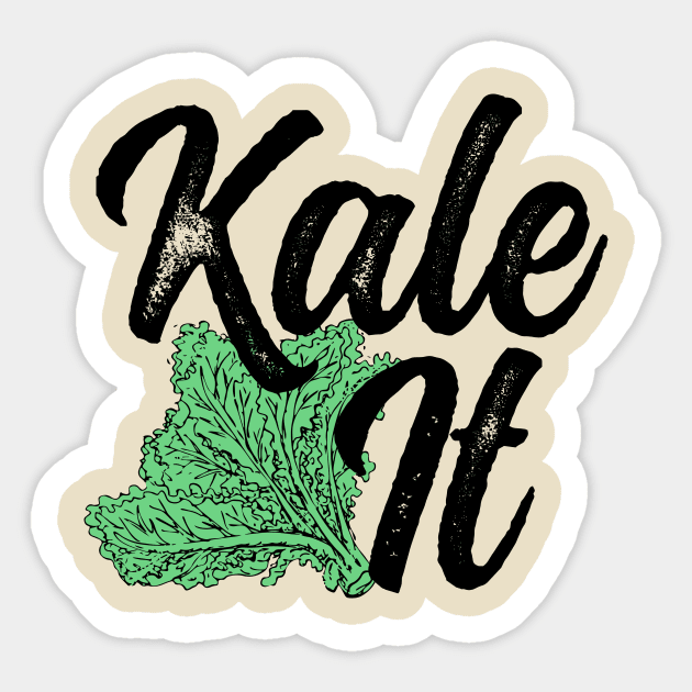 "Kale It" Organic Veggie Pride! Sticker by OldFoxCompany